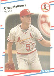 1988 Fleer Baseball Cards      041      Greg Mathews